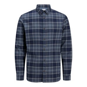 JACK & JONES Košile 'Barret'  marine modrá / námořnická modř / bílá