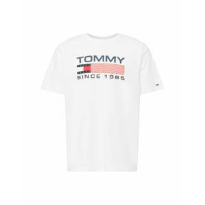 Tommy Jeans Tričko  námořnická modř / světle žlutá / světle červená / bílá