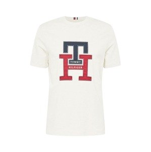 TOMMY HILFIGER Tričko  námořnická modř / melounová / offwhite