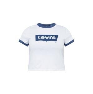 Levi's® Plus Tričko 'PL GRAPHIC MINI RINGER NEUTRALS'  tmavě modrá / bílá