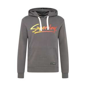 Superdry Mikina  žlutá / šedá / oranžový melír