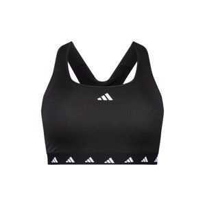 ADIDAS PERFORMANCE Sportovní podprsenka  černá / bílá