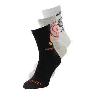 Iriedaily Ponožky 'Claim'  šedá / černá / přírodní bílá