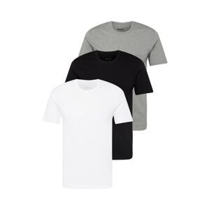 BOSS Black Tričko 'Classic'  šedý melír / černá / bílá