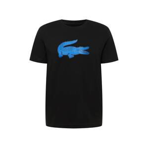 Lacoste Sport Funkční tričko  černá / azurová modrá