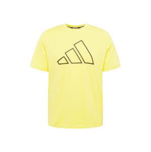 ADIDAS SPORTSWEAR Funkční tričko  žlutá / černá