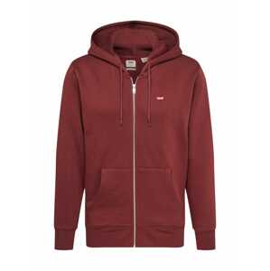 LEVI'S Mikina 'CORE NG ZIP UP REDS'  červená / bordó / bílá