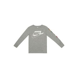 Nike Sportswear Tričko  šedý melír / bílá / zelená / červená