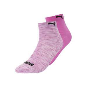 PUMA Ponožky  růžový melír / fuchsiová / černá