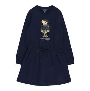 Polo Ralph Lauren Šaty  námořnická modř / hnědá