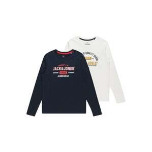 Jack & Jones Junior Tričko 'Stamp'  námořnická modř / šafrán / červená / bílá