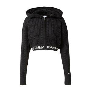 Tommy Jeans Kardigan  černá / bílá