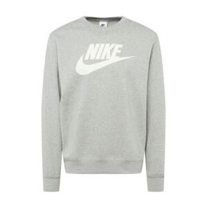 Nike Sportswear Mikina  šedý melír / bílá