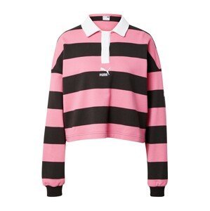 PUMA Tričko  pink / černá