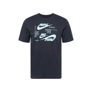 Nike Sportswear Tričko  světlemodrá / černá