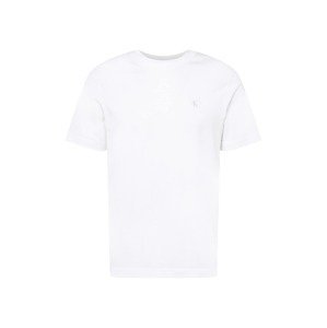 Calvin Klein Jeans Tričko  stříbrná / bílá