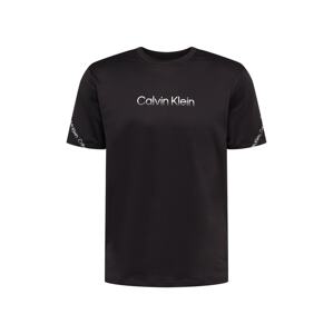 Calvin Klein Performance Funkční tričko  černá / bílá