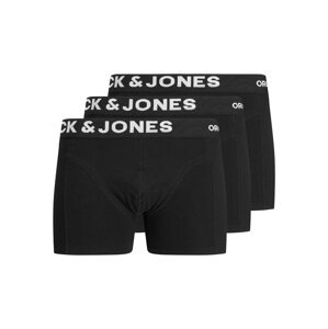 JACK & JONES Boxerky 'Fox'  černá / bílá