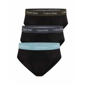 Calvin Klein Underwear Slipy  světlemodrá / šedá / olivová / černá