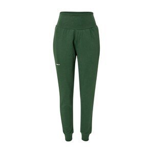 NEBBIA Sportovní kalhoty  tmavě zelená / bílá