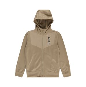 Nike Sportswear Mikina  khaki / černá / bílá