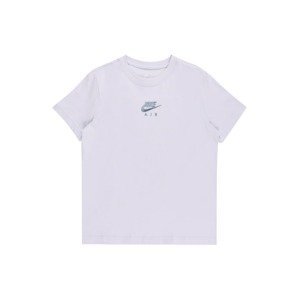 Nike Sportswear Tričko  šedá / pastelová fialová