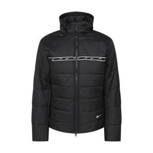Nike Sportswear Zimní bunda 'Repeat'  černá / bílá
