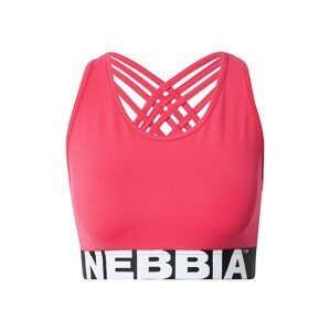 NEBBIA Sportovní podprsenka  pink / černá / bílá