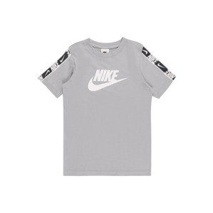 Nike Sportswear Tričko  šedá / černá / bílá