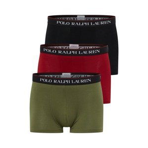 Polo Ralph Lauren Boxerky  khaki / tmavě červená / černá / bílá