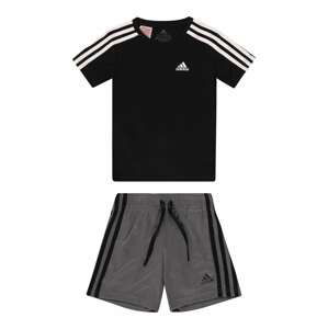 ADIDAS SPORTSWEAR Tepláková souprava  tmavě šedá / černá / bílá