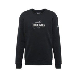 HOLLISTER Mikina 'EMEA'  šedá / černá / bílá