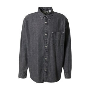 LEVI'S Košile 'SILVERTAB OVERSIZE 1 PKT BLACKS'  černá džínovina