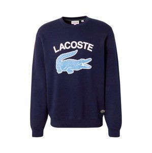 LACOSTE Mikina  námořnická modř / světlemodrá / bílá