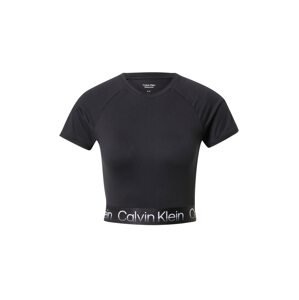 Calvin Klein Sport Funkční tričko  černá / bílá