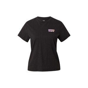 LEVI'S Tričko 'GRAPHIC CLASSIC TEE BLACKS'  žlutá / fialová / růžová / černá