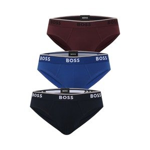 BOSS Black Slipy 'Brief 3P Power'  modrá / vínově červená / černá / bílá