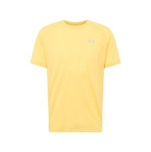 UNDER ARMOUR Funkční tričko 'Streaker'  světle žlutá / šedá