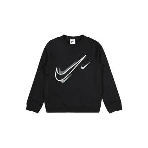 Nike Sportswear Mikina  tmavě šedá / černá / bílá