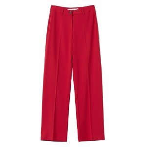 Bershka Kalhoty s puky  červená