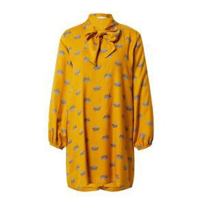 Compania Fantastica Košilové šaty 'Vestido'  světlemodrá / zlatě žlutá / tmavě fialová