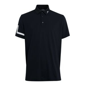 J.Lindeberg Funkční tričko 'Heath'  černá / bílá