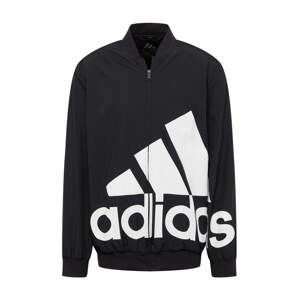 ADIDAS SPORTSWEAR Sportovní bunda  černá / bílá