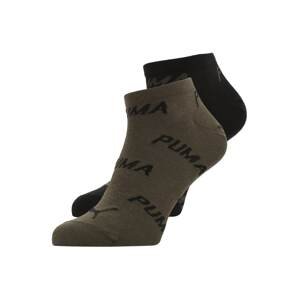 PUMA Ponožky  khaki / černá