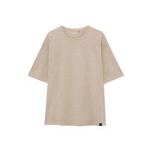 Pull&Bear Tričko  velbloudí / černá / bílá