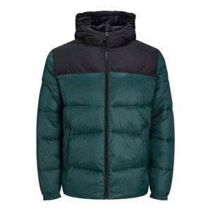 JACK & JONES Přechodná bunda 'Chili'  tmavě zelená / černá