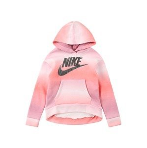 Nike Sportswear Mikina  světle fialová / pink / růžová / černá