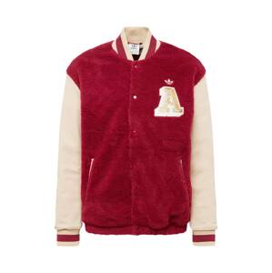 ADIDAS ORIGINALS Přechodná bunda 'Varsity'  béžová / burgundská červeň