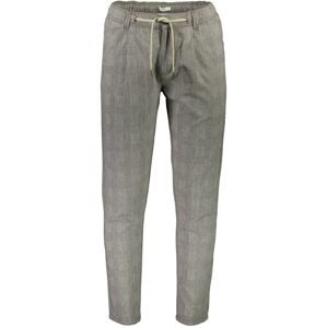 Lindbergh Kalhoty se sklady v pase  šedý melír / černá / bílá