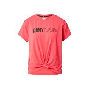 DKNY Performance Funkční tričko  pink / černá